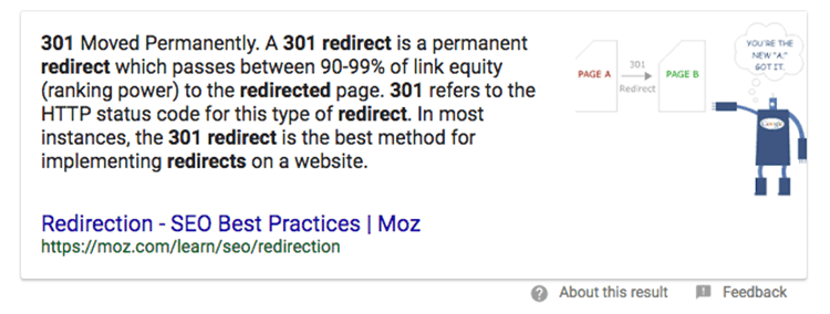 301 Redirect Case Study