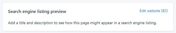 Shopify SEO Preview